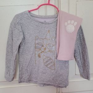 Gap long sleeve top & leggings